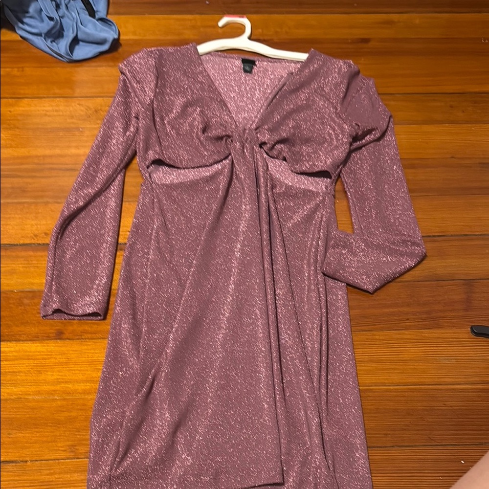 Wild Fable Pink Ruched Long Sleeve Sheath Dress